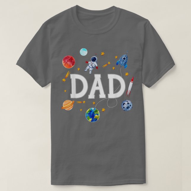 Funny Dad Outer Space  T-Shirt (Design Front)