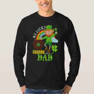 Funny Dad Paddy Day St Patricks Lucky Charms Call T-Shirt