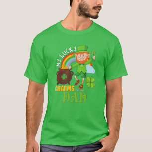 Funny Dad Paddy Day St Patricks Lucky Charms Call T-Shirt