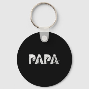 Funny Dad Papa Golf Daddy Funny Fathers Day Gift Key Ring