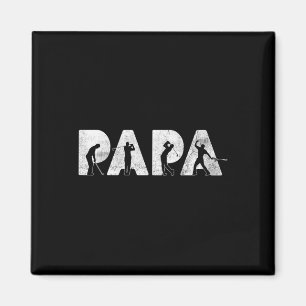 Funny Dad Papa Golf Daddy Funny Fathers Day Gift  Magnet