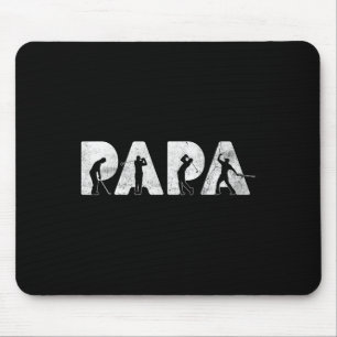 Funny Dad Papa Golf Daddy Funny Fathers Day Gift  Mouse Mat
