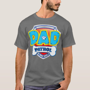 Funny Dad Patrol Dog Gift Birthday Party T-Shirt