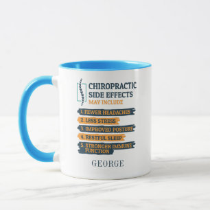 Funny Dad Personalised Chiropractic Side Effects Mug