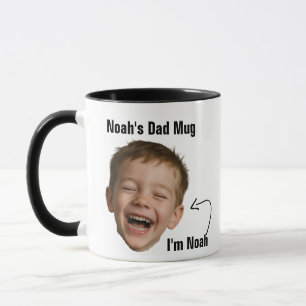 Funny Dad Photo Face Mug - Custom Joke Gift
