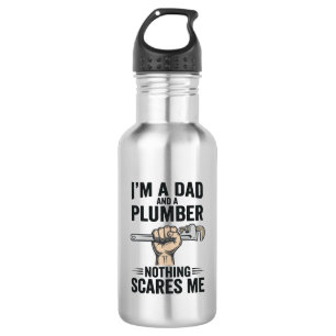 Funny Dad Plumber Vintage Engraving Shirt Design_1 532 Ml Water Bottle
