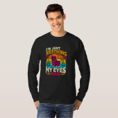 Funny Dad Resting his Eyes, Sleeping Father T-Shirt (Front Full)