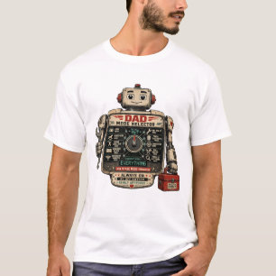Funny Dad Robot Mode Selector Father’s Day T-Shirt