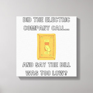 Funny Dad Sayings Canvas Print