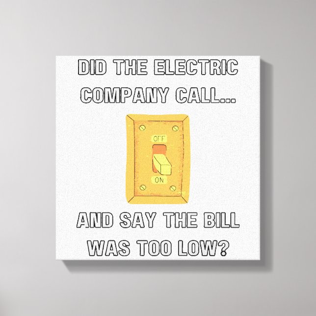 Funny Dad Sayings  Canvas Print (Front)