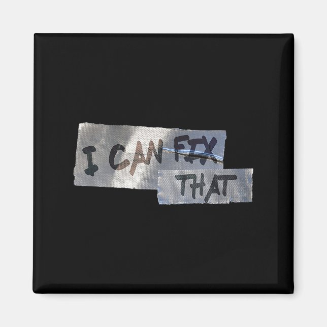 Funny Dad Shirt Duct Tape I Can Fix That Gift  Magnet (Front)