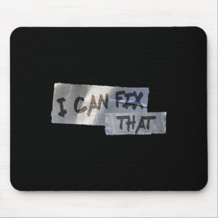 Funny Dad Shirt Duct Tape I Can Fix That Gift  Mouse Mat