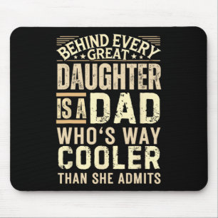 Funny Dad Shirt From Daughter Men Funny Fathers Da Mouse Mat