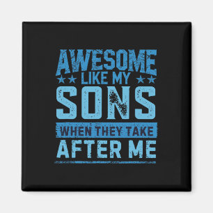 Funny Dad Shirt From Sons Men Funny Fathers Day Da Magnet