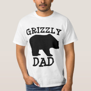 Funny DAD T-Shirts, GRIZZLY BEAR DAD TEES