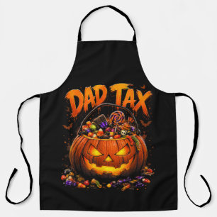 Funny Dad Tax Halloween Pumpkin Apron
