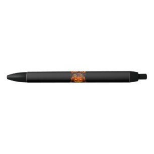 Funny Dad Tax Halloween Pumpkin Black Ink Pen
