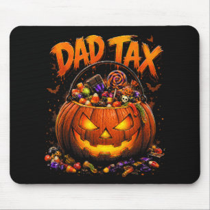 Funny Dad Tax Halloween Pumpkin Mouse Mat
