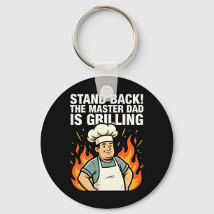 Funny Dad Tmaster Bbq Papa Smoker Grill Party Gift Key Ring