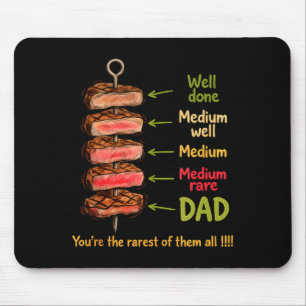 Funny dad you’re the rarest of bbq father’s day mouse mat