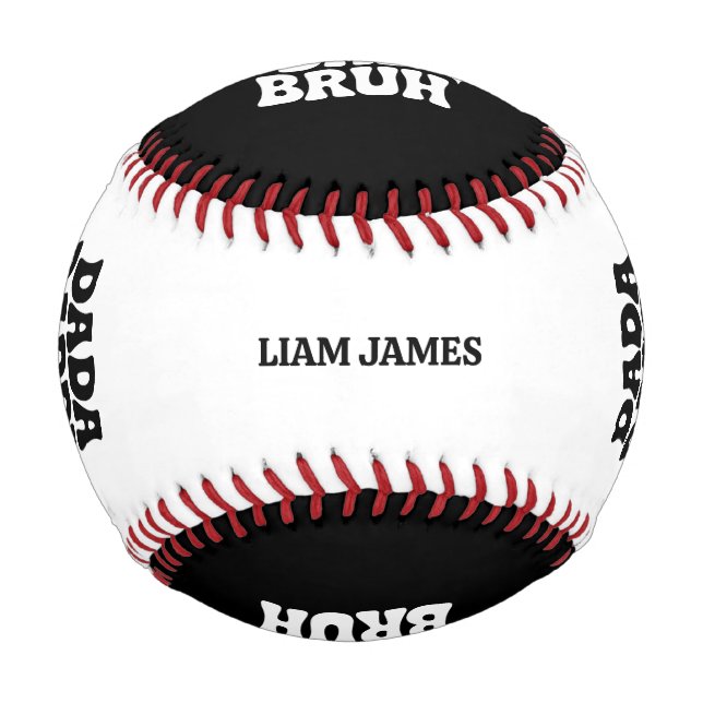 Funny Dada Daddy Dad Bruh Fathers day gift for dad Baseball (Back)