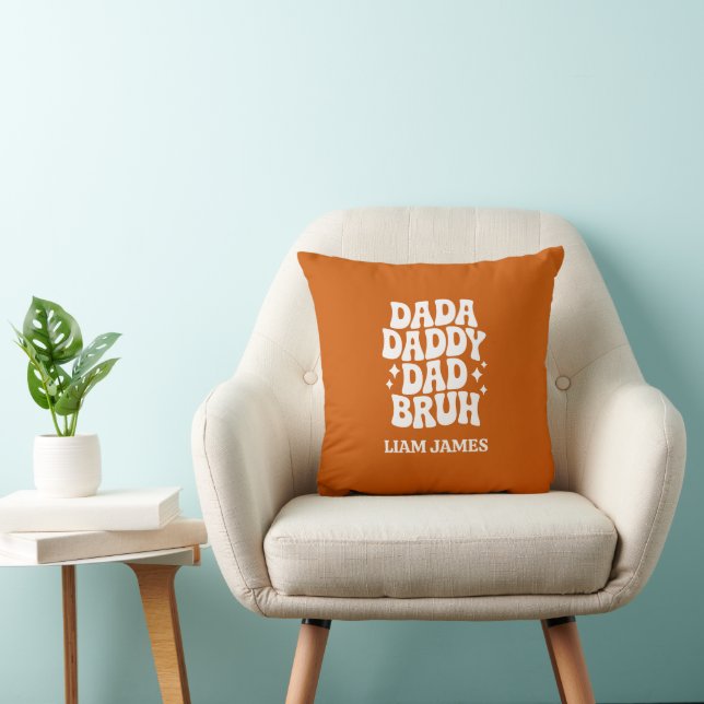 Funny Dada Daddy Dad Bruh Fathers day gift for dad Cushion (Chair)