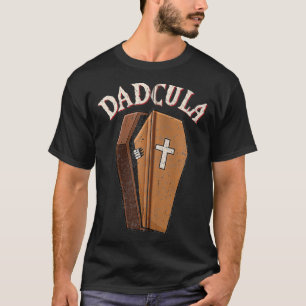 Funny Dadcula Halloween Coffin Vampire Dad Easy Co T-Shirt