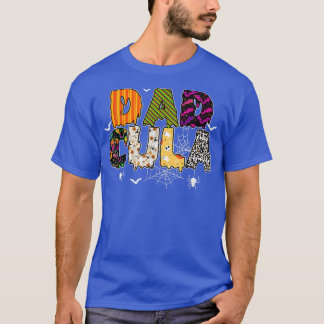 Funny Dadcula Halloween Dad Costume Spider Webs  T-Shirt