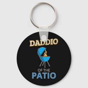 Funny Daddio Of The Patio Fathers Day Bbq Grill Da Key Ring
