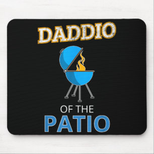 Funny daddio of the patio fathers day bbq grill mouse mat