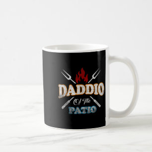 Funny Daddio Of The Patio Fathers Day Bbq Grill Qu Coffee Mug