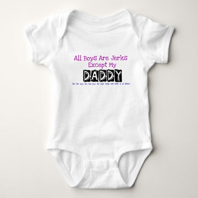 Funny Daddy Baby Bodysuit (Front)