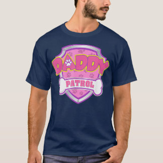 Funny Daddy Patrol  Dog Mum Dad For Men Women T-Shirt
