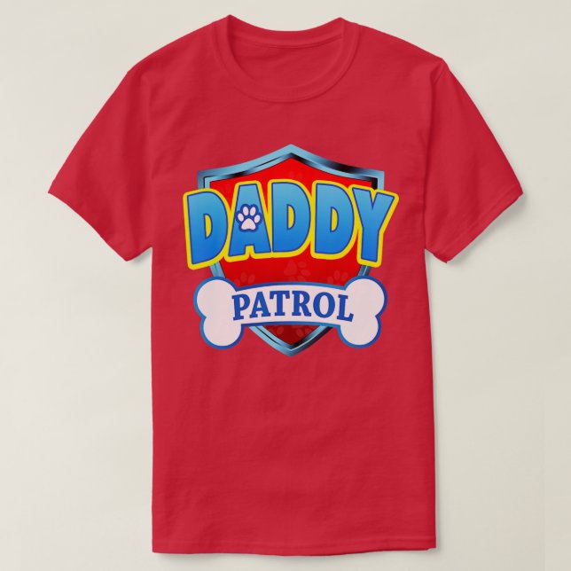 Funny DADDY Patrol  Dog Mum Dad For Men Women  T-Shirt (Design Front)
