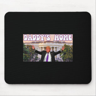 Funny Daddy's Home Trump 2024 Stand With Trump Gif Mouse Mat