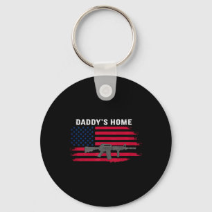Funny Daddy's Home Trump 2024 Take America Back  Key Ring