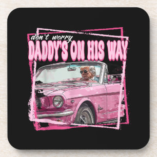 Funny Daddy's Home Trump Pink 2024 Take America Ba Coaster