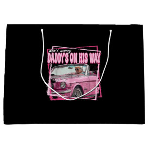 Funny Daddy's Home Trump Pink 2024 Take America Ba Large Gift Bag