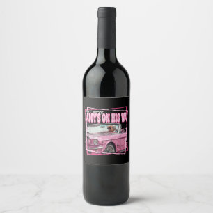 Funny Daddy's Home Trump Pink 2024 Take America Ba Wine Label