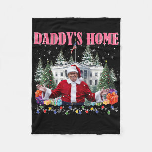 Funny Daddy's Home Trump Pink 2024 Take America Ck Fleece Blanket