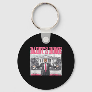 Funny Daddy's Home Trump Pink 2024 Take America Ck Key Ring