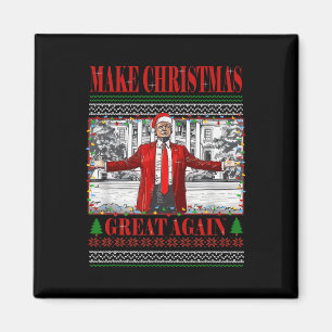 Funny Daddy's Home Trump Ugly Christmas Sweater Xm Magnet