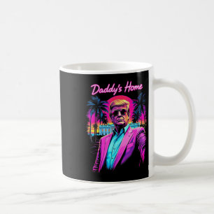 Funny Daddys Home White House Trump Pink 2024 Coffee Mug