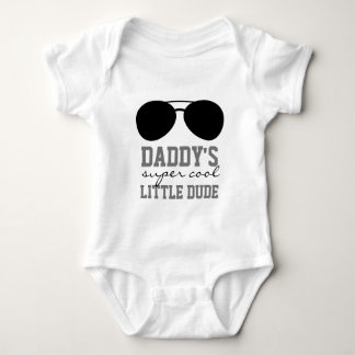 Funny Daddy's Little Dude Baby Bodysuit