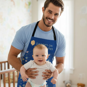 Funny Daddy's on Diaper Duties New Parent Apron
