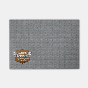 Funny Dad's Fix-it Shop Handy Man Father's Day Post-it Notes