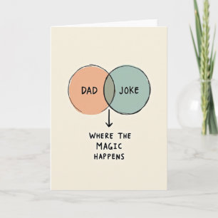 Funny Dads Joke Illustration Card