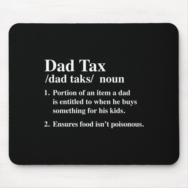 Funny Dad's Share Saying Puns Quote Phrase Mouse Mat (Front)