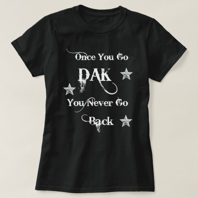Funny Dak Prescott Dallas Cowboys Jersey  T-Shirt (Design Front)