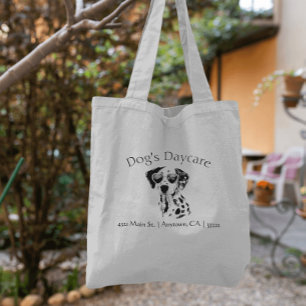 Funny Dalmatian Dog Business  Tote Bag